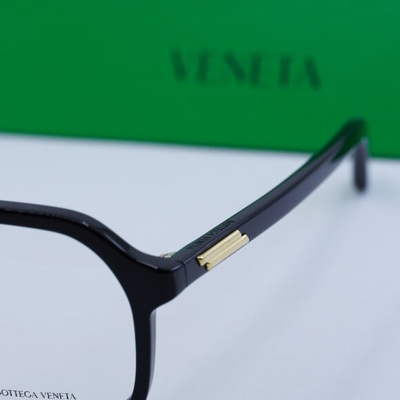 Final Price! Bottega Veneta BV1329O 001 Shiny Black Eyeglasses - Picture 3 of 9